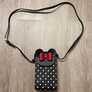Disney X Kate Spade New York Minnie Mouse North South Flap Phone Crossbody